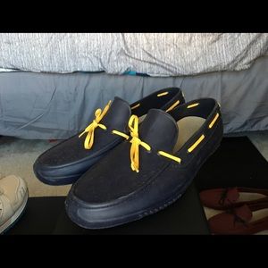 Aldo Navy Blue Rubber Loafers